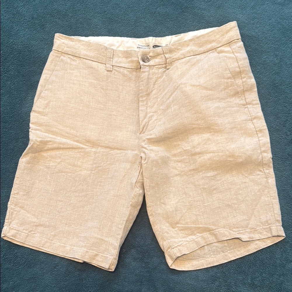 Old Navy Tan Linen Shorts